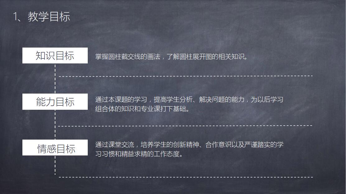 黑色极简时尚教师说课通用PPT模板