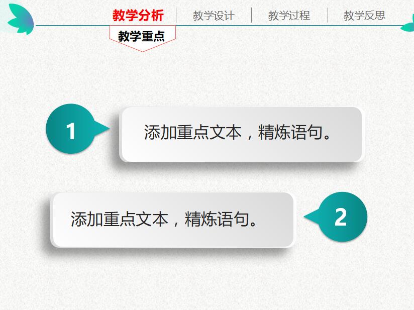 清新简约时尚信息化教学设计PPT模板