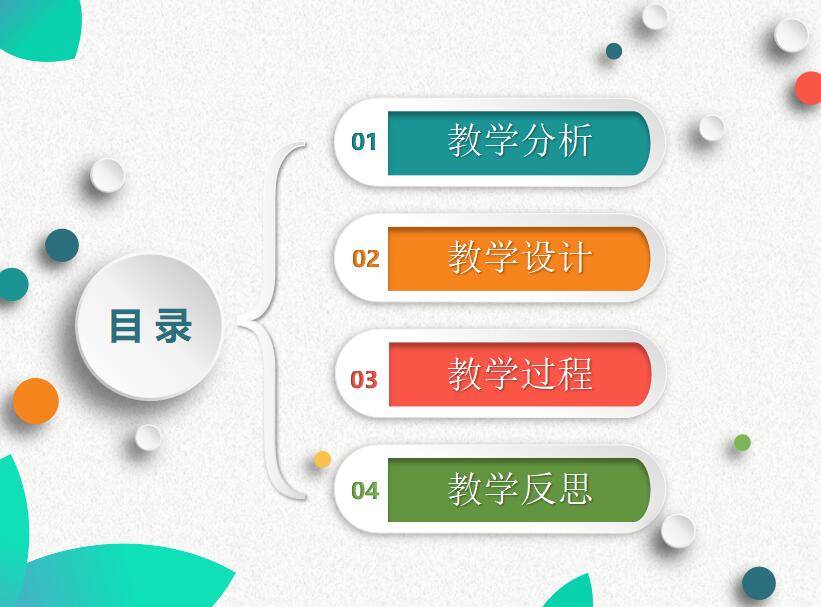 清新简约时尚信息化教学设计PPT模板