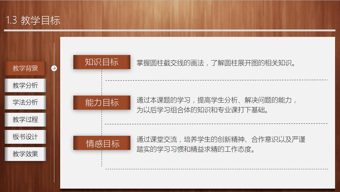 小清新简约教师说课通用PPT模板