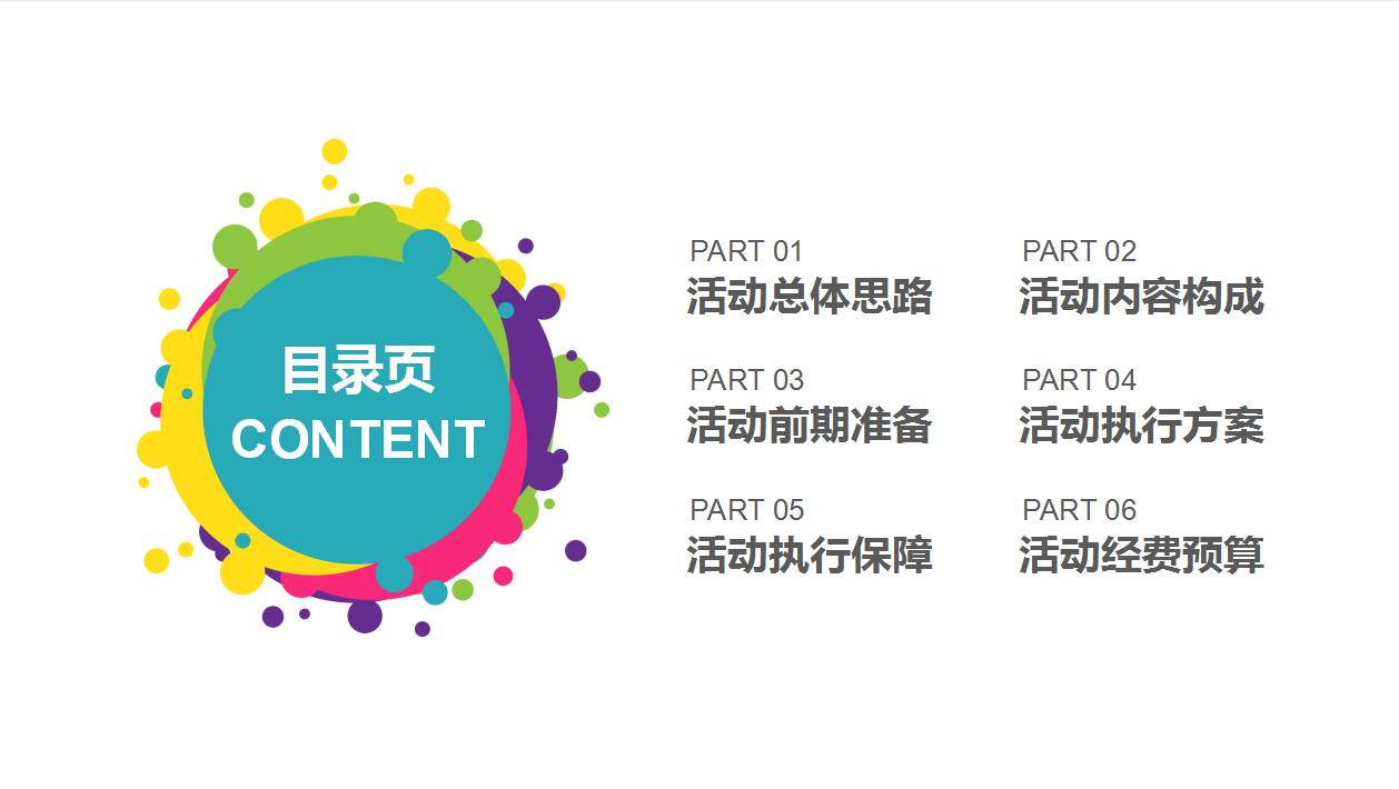 白色创意商务活动策划营销方案ppt模板