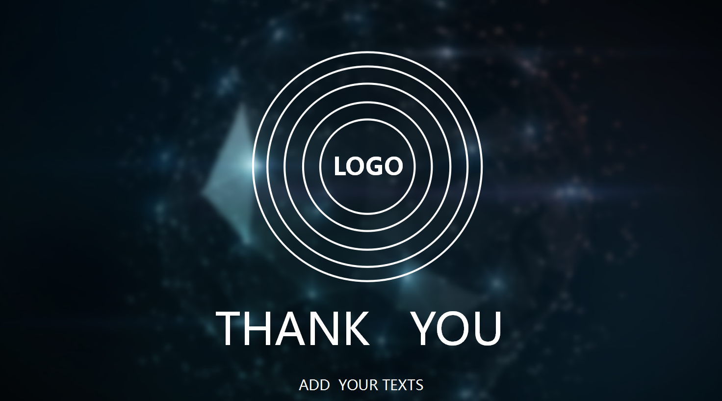 黑色星空唯美简约商务通用ppt模板