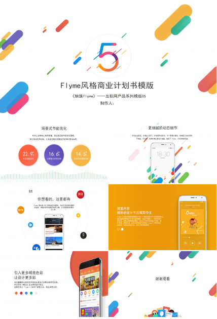 精美简洁商业计划书ppt模板