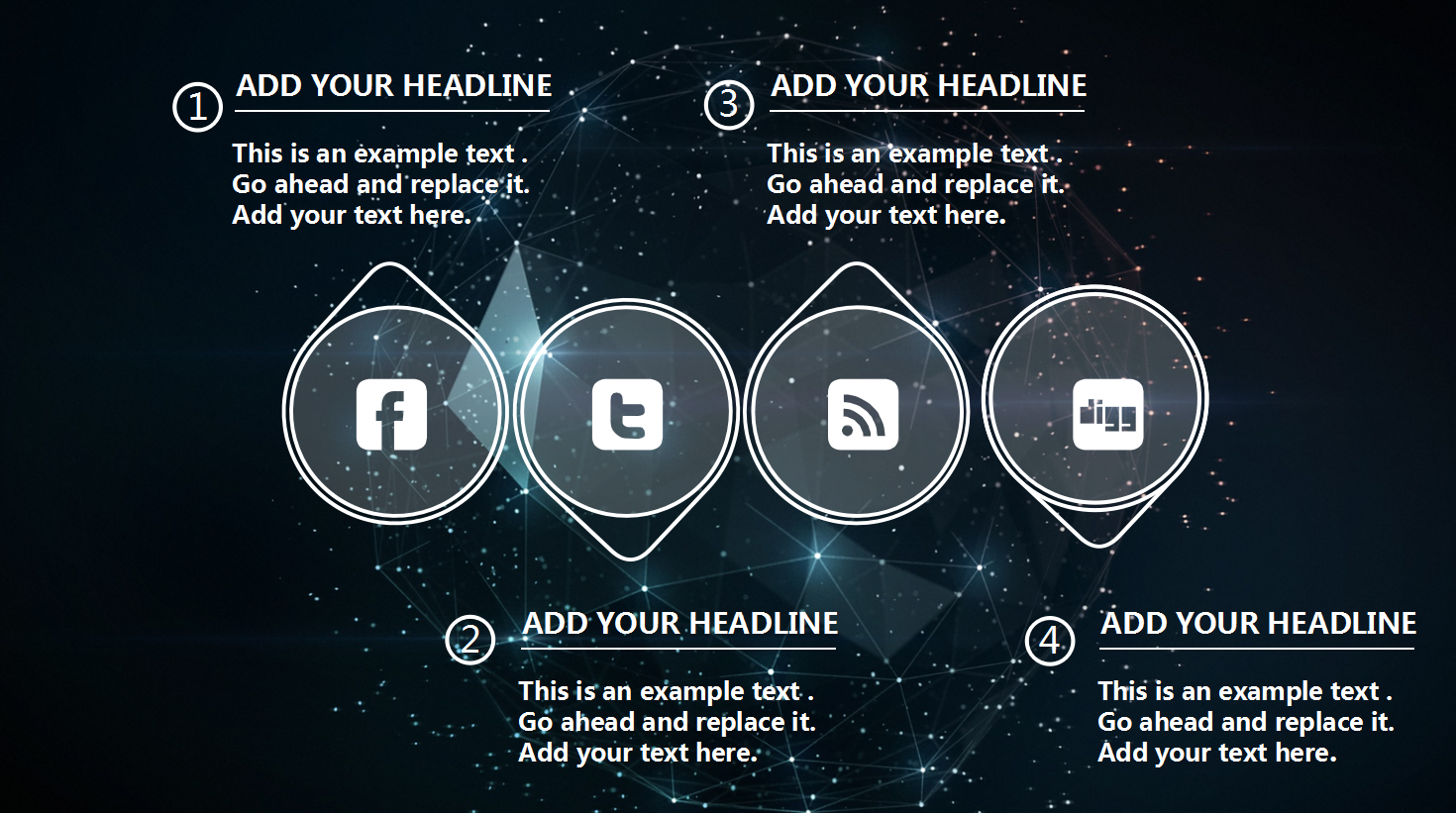 黑色星空唯美简约商务通用ppt模板