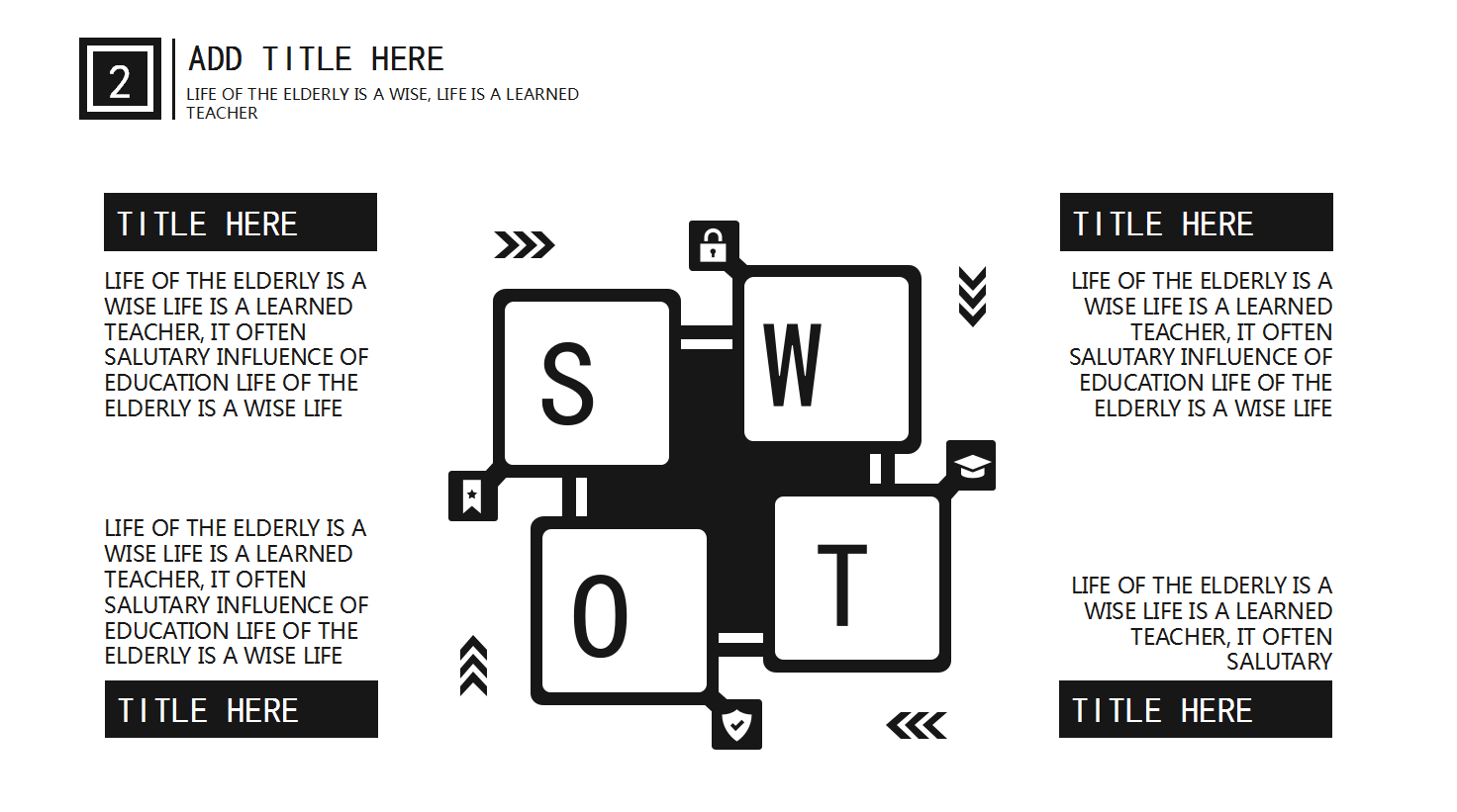 大气简洁黑白配色商务通用ppt模板