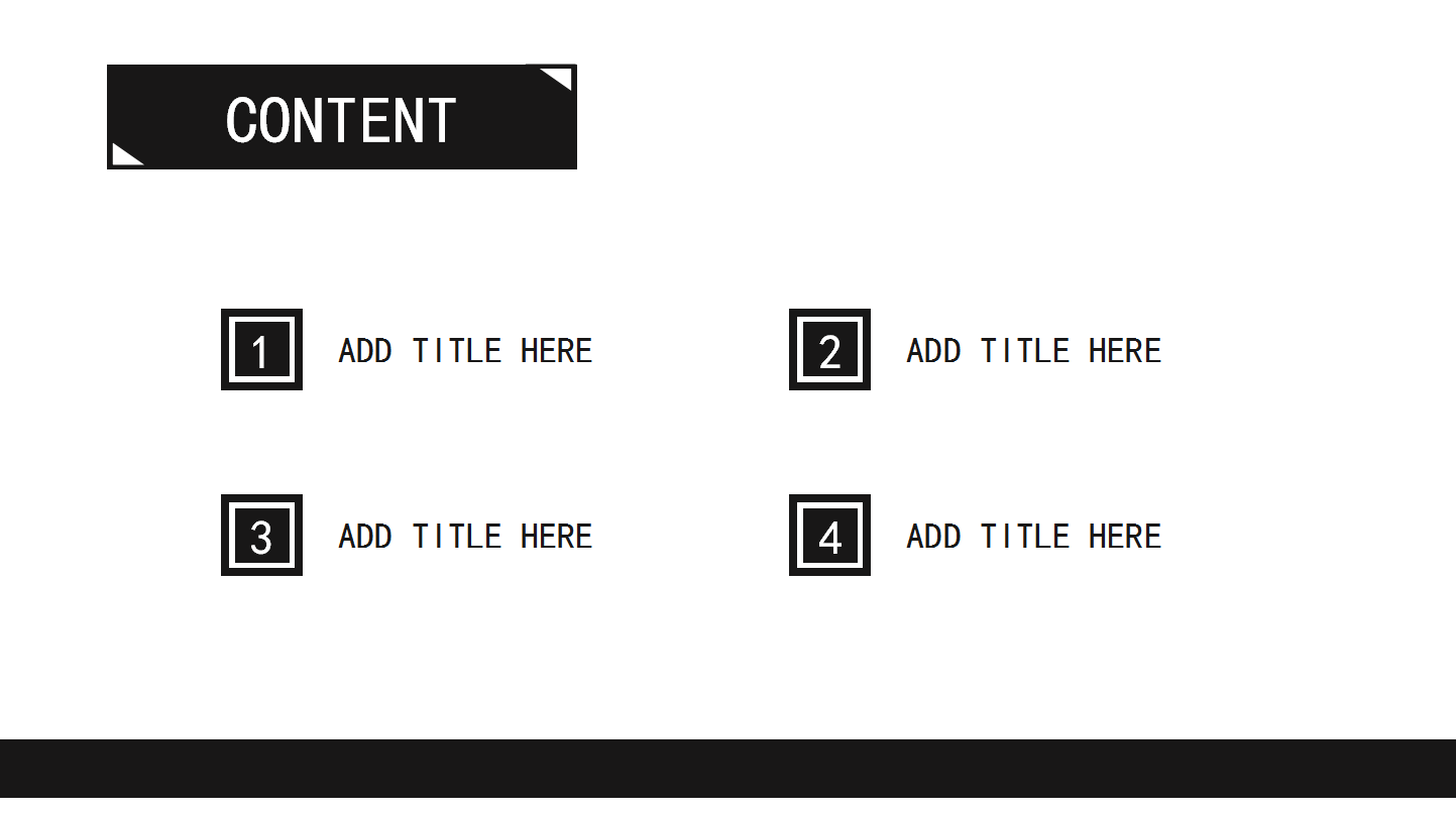 大气简洁黑白配色商务通用ppt模板