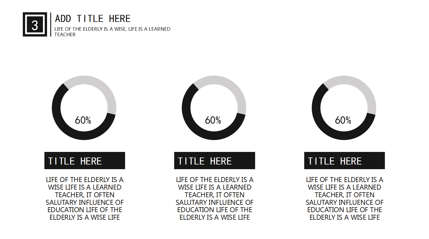 大气简洁黑白配色商务通用ppt模板