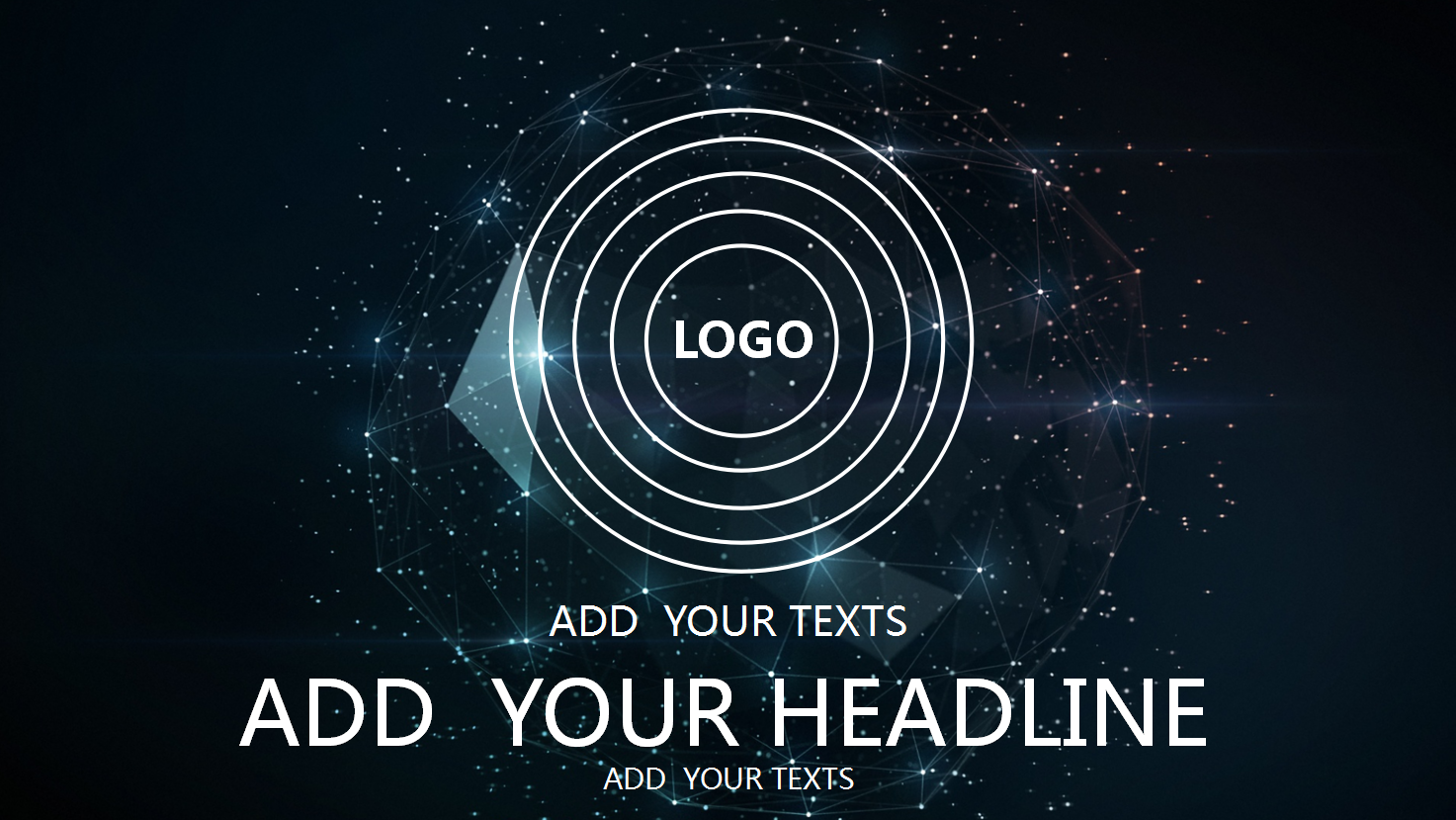 黑色星空唯美简约商务通用ppt模板