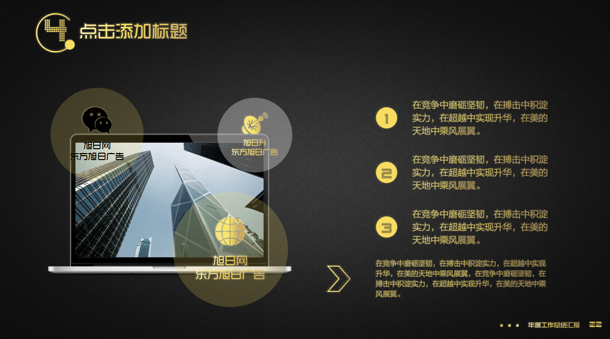 精美大气高端工作汇报ppt模板