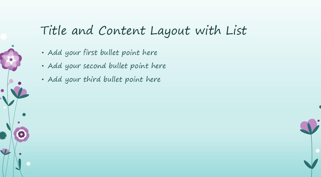 小清新蓝色卡通通用PPT模板