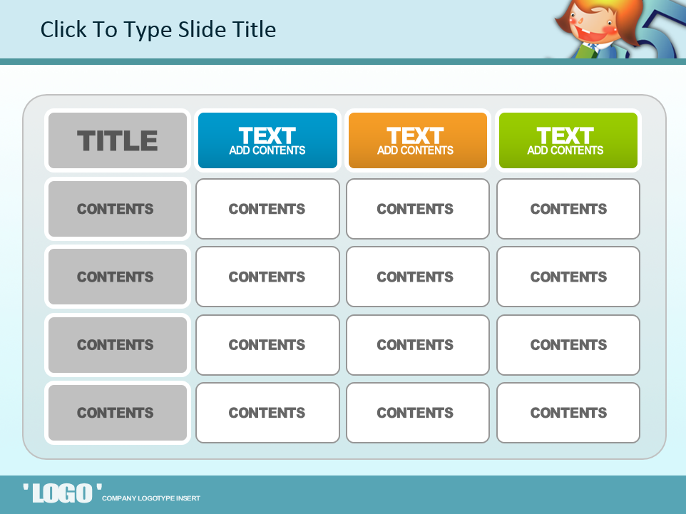 可爱精美简约卡通儿童英语ppt模板
