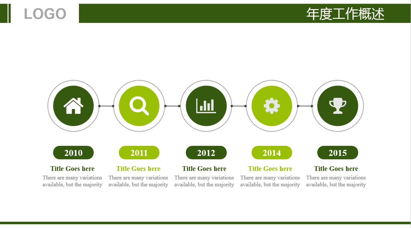 高端创意高尔夫ppt模板