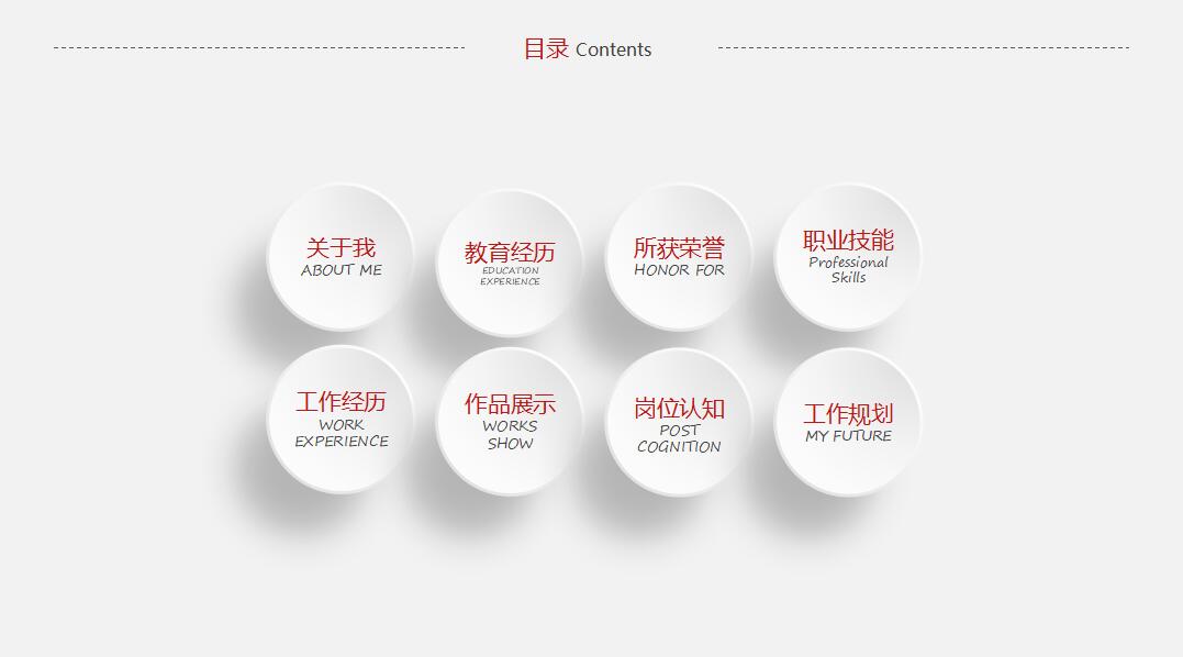 白色简约时尚个人求职竞聘简历PPT模板