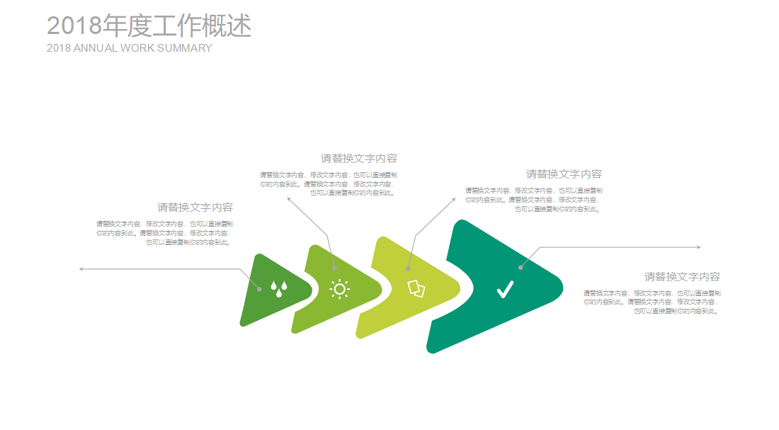 绿色手绘简约教育说课工作汇报ppt模板