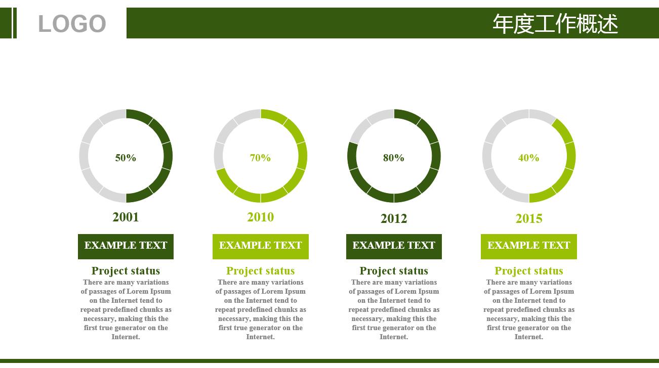 高端创意高尔夫ppt模板