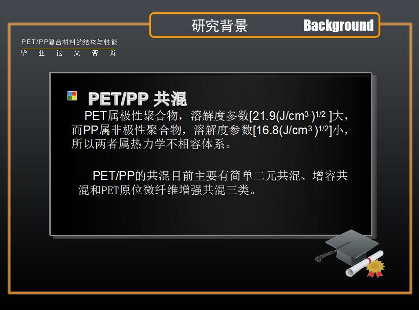 黑色清新时尚材料的结构和性能毕业论文答辩PPT模板