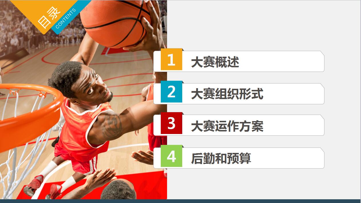 精美高端篮球比赛商演活动策划方案ppt模板