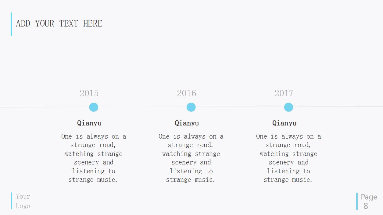 清新淡雅工作汇报动态简洁ppt模板