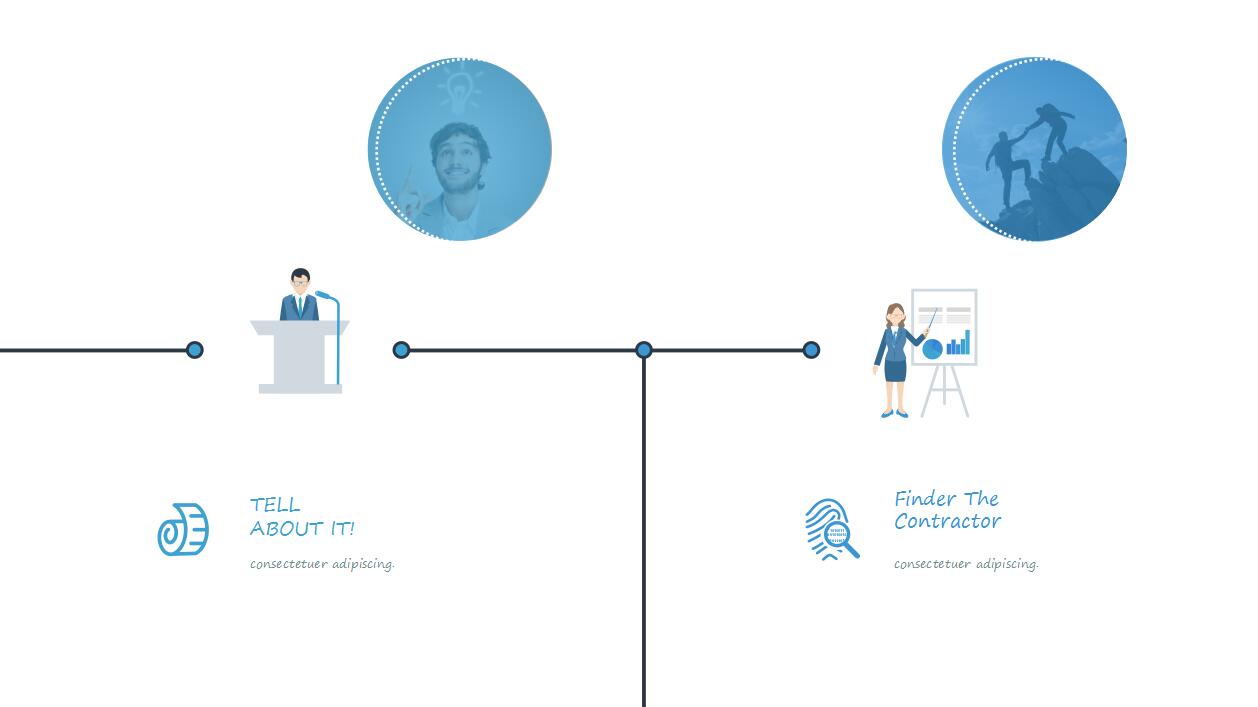 清新蓝色淡雅项目展示简洁ppt模板