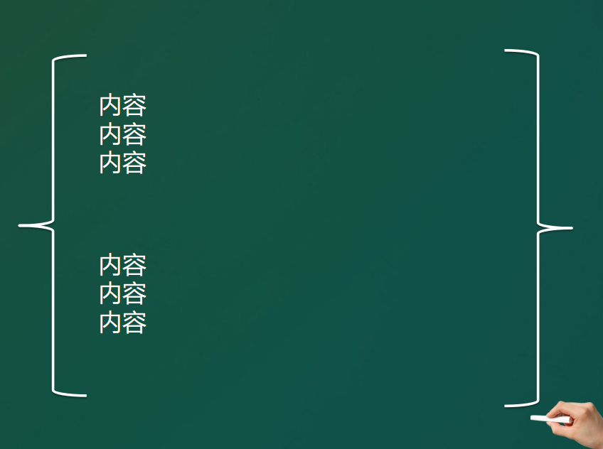 创意绿色黑板风格本科答辩ppt模板