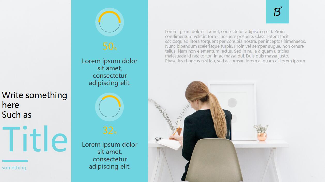 清新淡雅时尚艺术简洁ppt模板