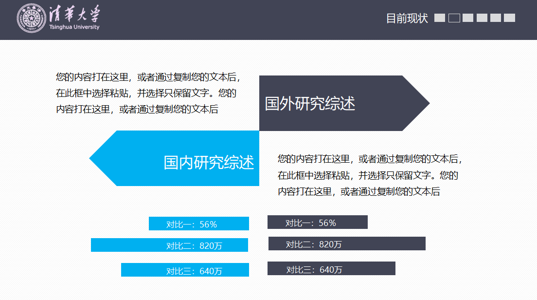 简洁大气研究生毕业论文答辩ppt模板