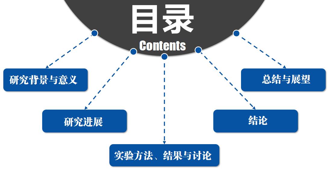 蓝色简约时尚离子膜项目答辩PPT模板