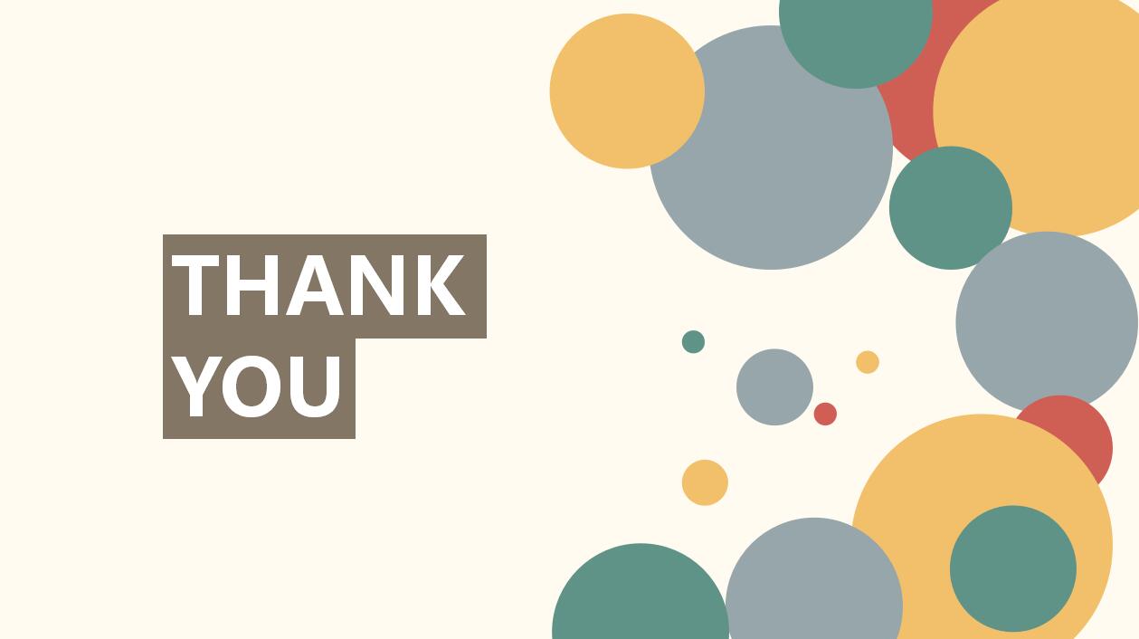 清新彩色气泡工作汇报简洁ppt模板