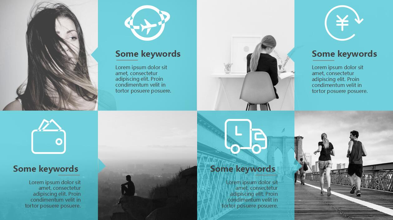 清新淡雅时尚艺术简洁ppt模板