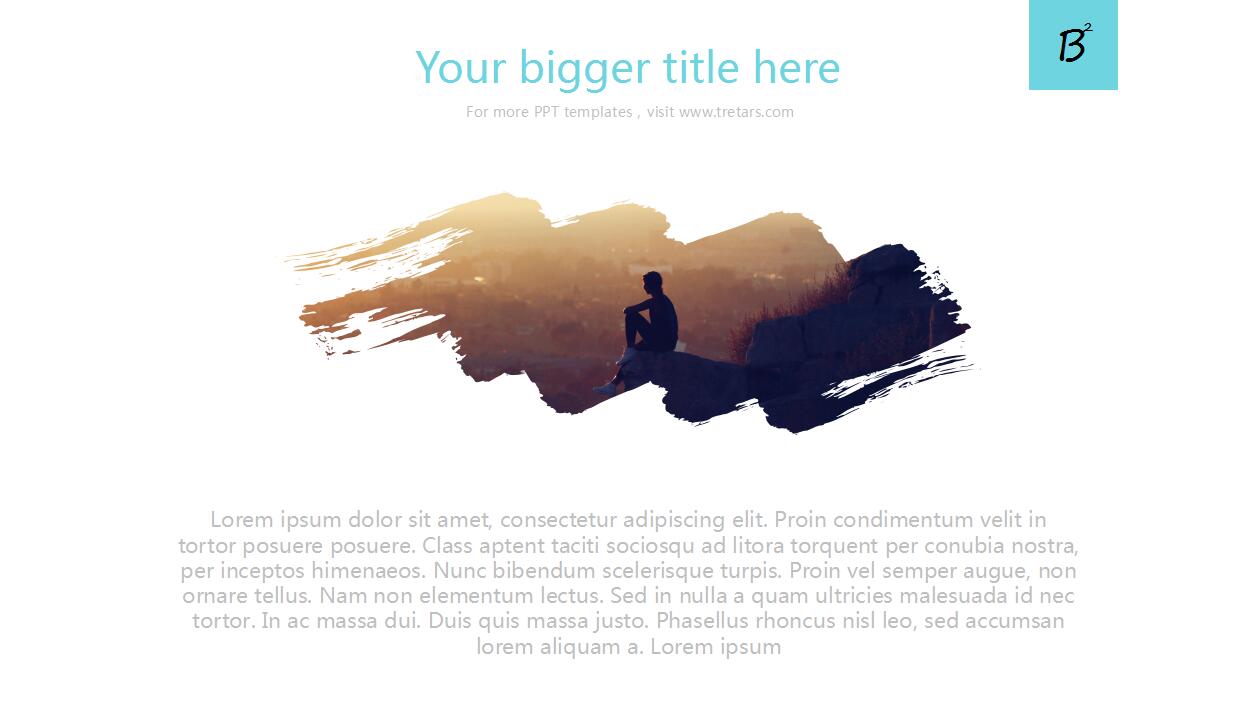 清新淡雅时尚艺术简洁ppt模板