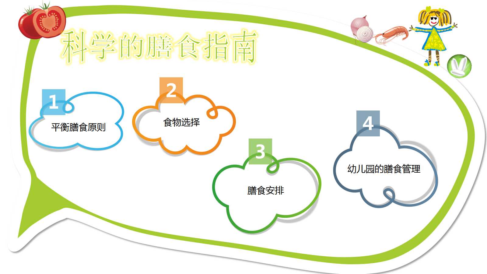 绿色手绘精美幼儿教育公开课ppt模板