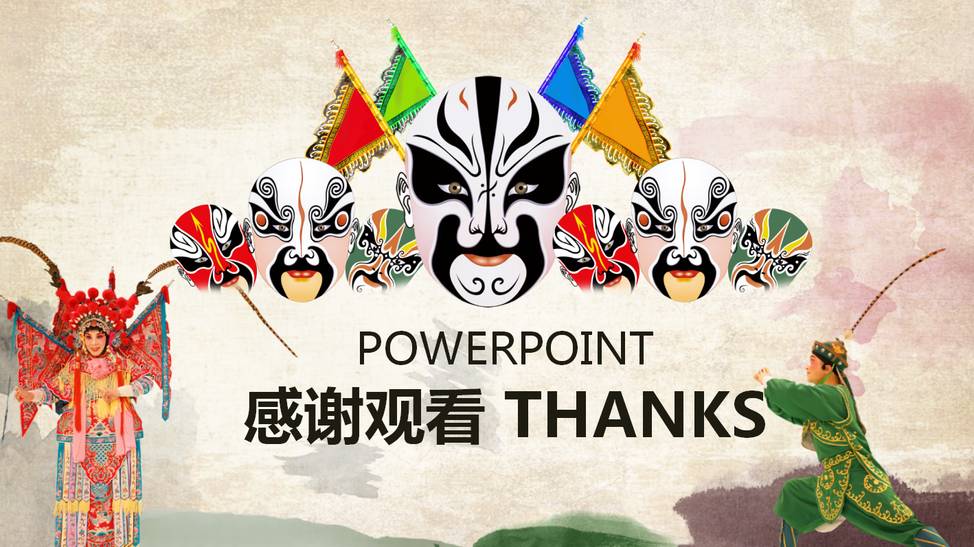 戏曲文化动态中国风ppt模板