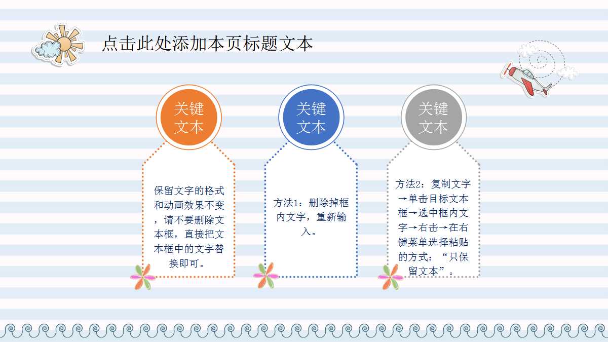 创意小清新卡通ppt模板