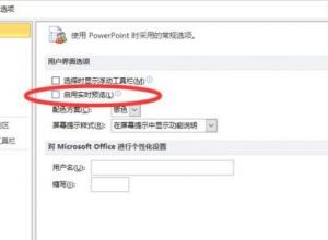 PPT怎么关闭启用实时预览功能