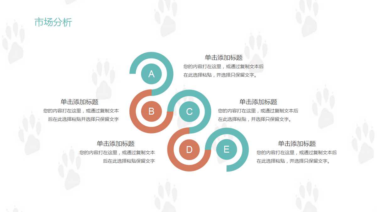 精美可爱卡通宠物行业动态ppt模板