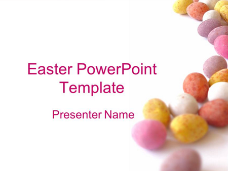 自然风景PPT模板下载：彩色石子