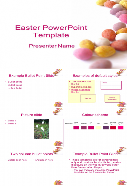 自然风景PPT模板下载：彩色石子