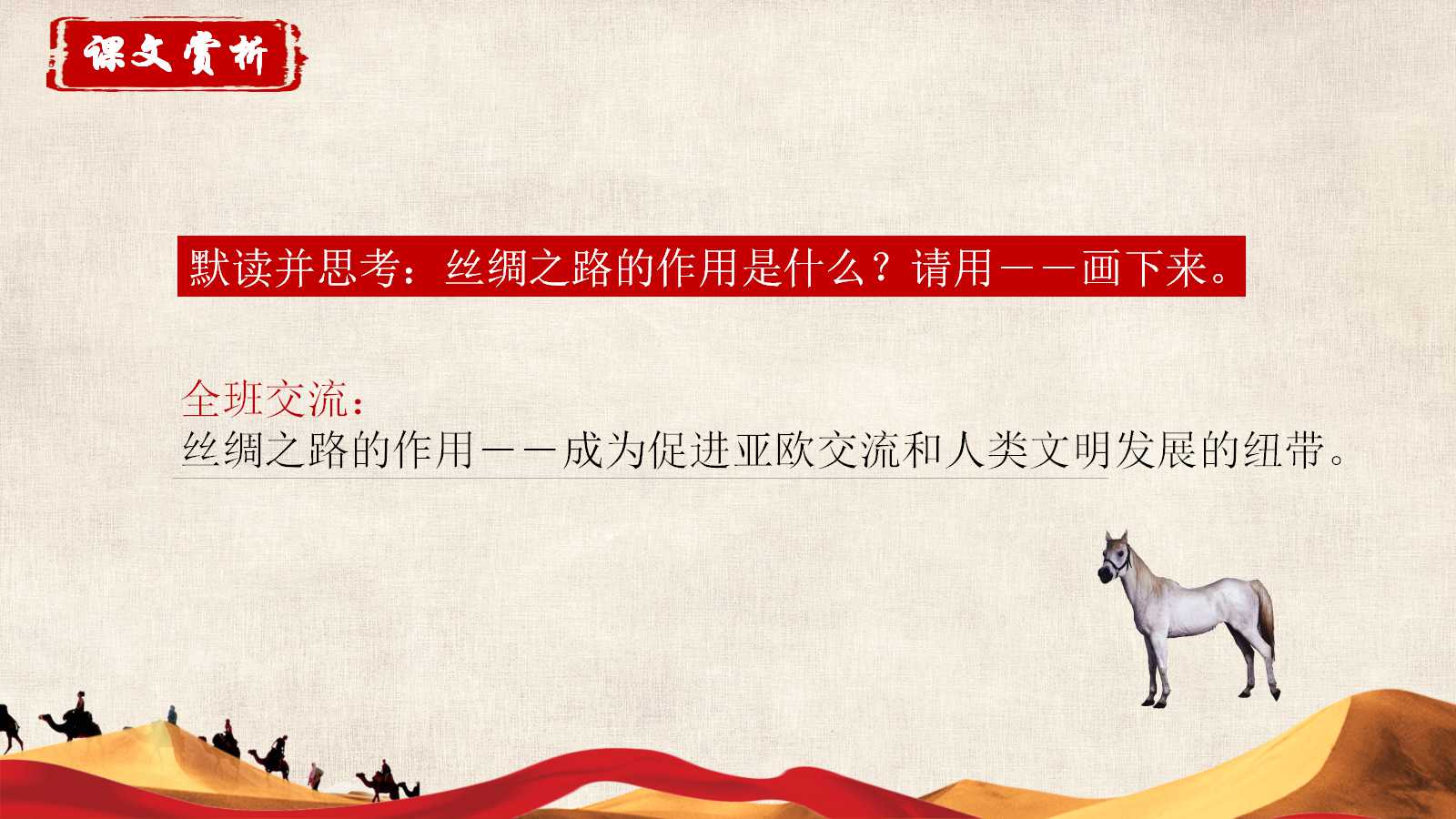 丝绸之路ppt模板