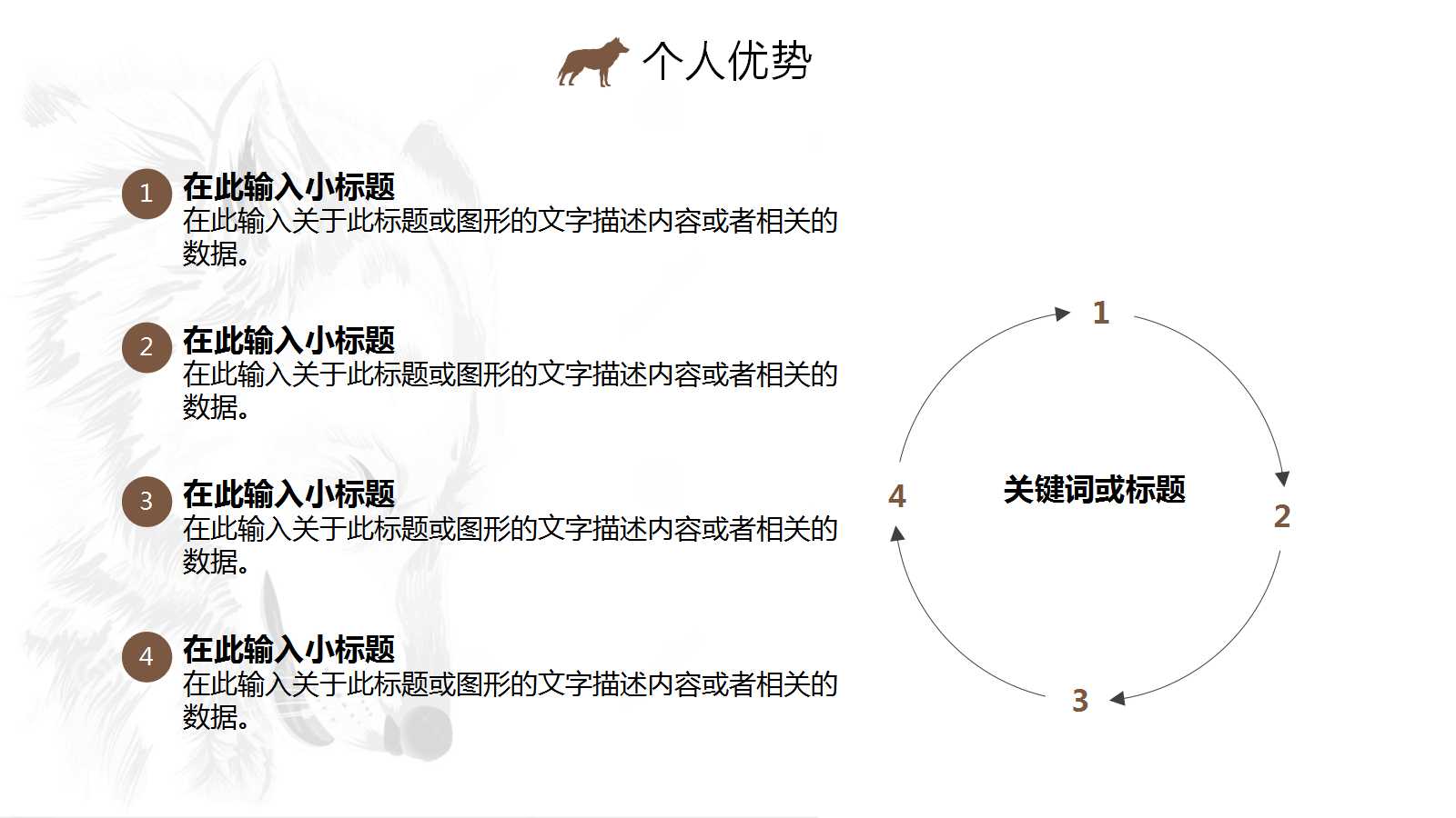 创意简约精美岗位竞聘ppt模板