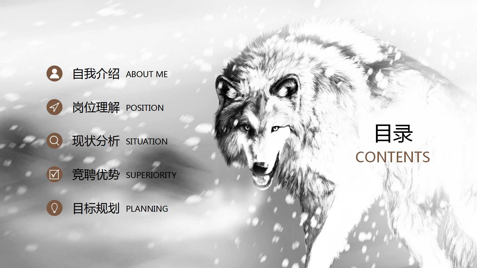 创意简约精美岗位竞聘ppt模板