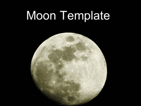 自然风景PPT模板_美丽的月球