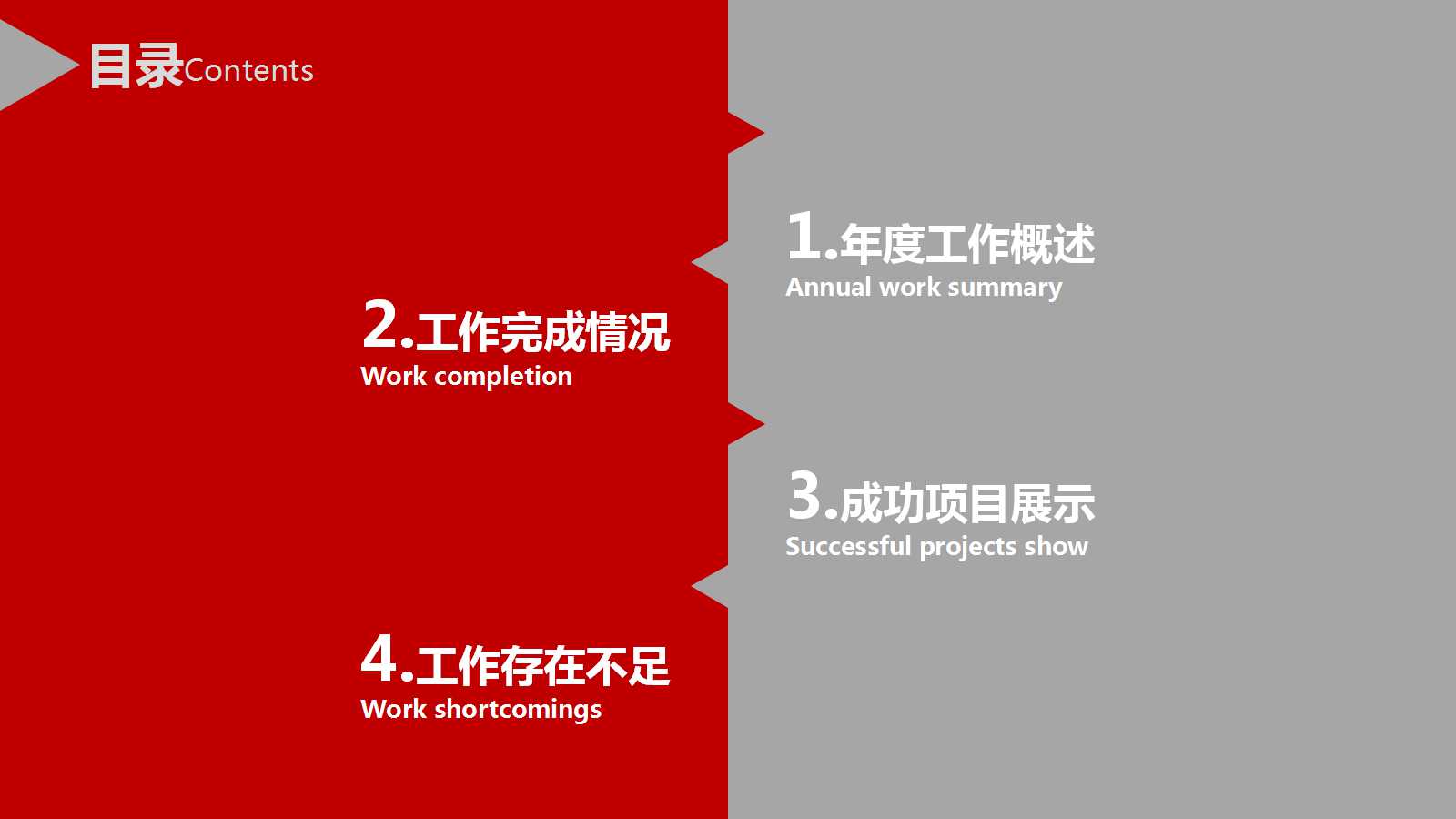 红色创意简约财务年终总结ppt模板