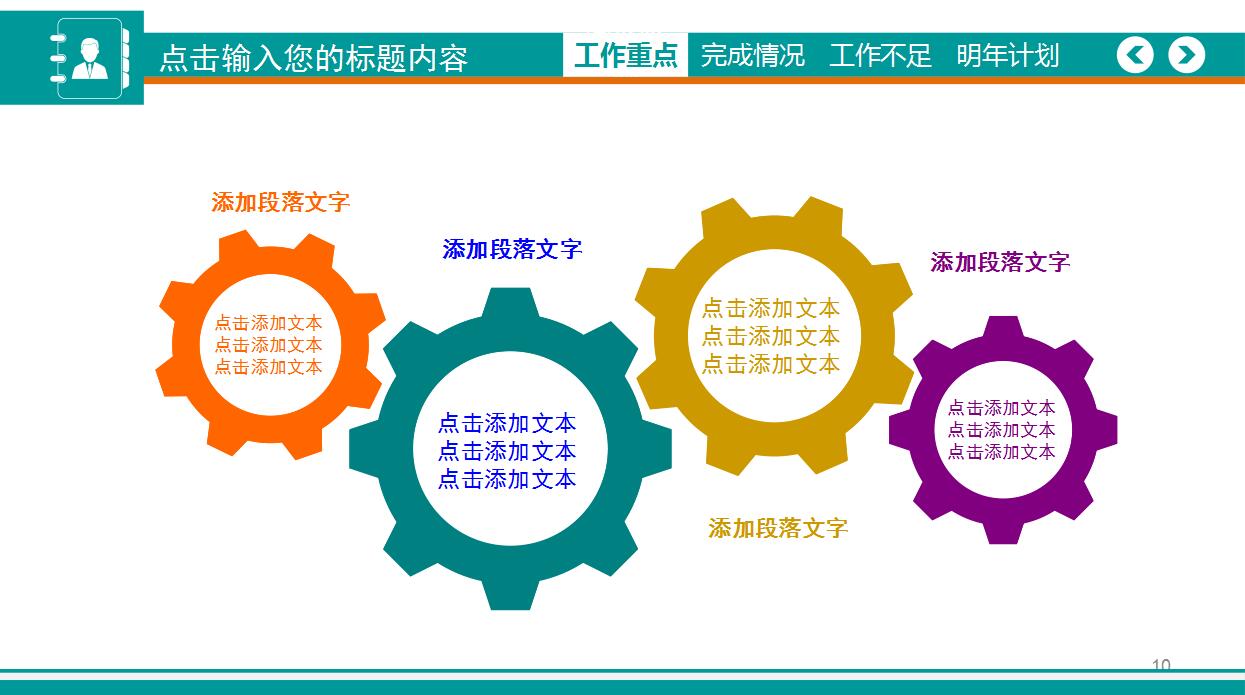高端大气年终工作总结汇报ppt模板