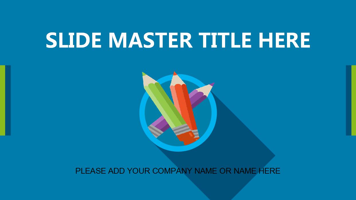 蓝色简约英文商务PPT模板