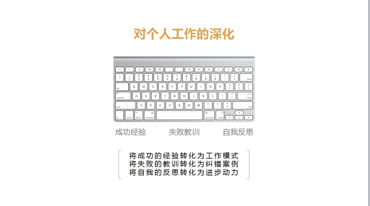 白色简洁个人工作计划总结述职报告ppt模板