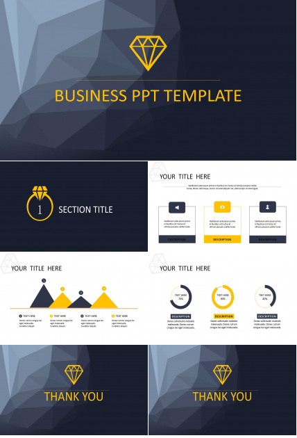 深色创意商务风通用ppt模板