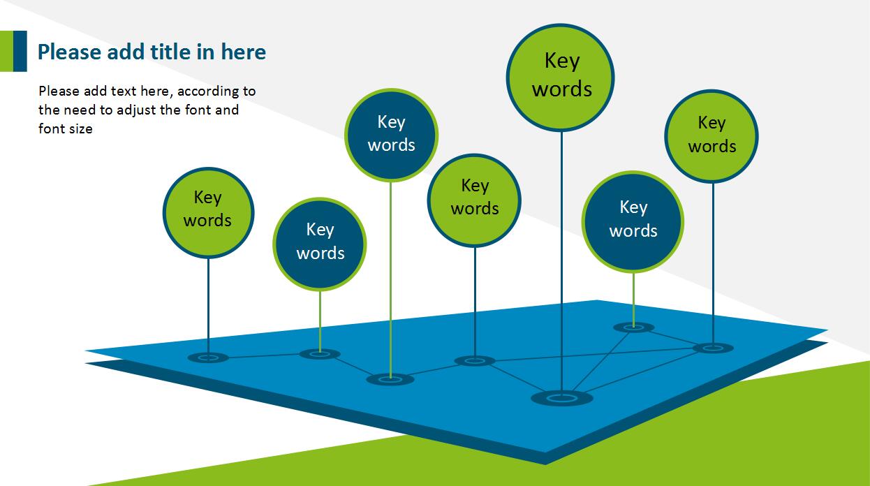蓝色简约英文商务PPT模板