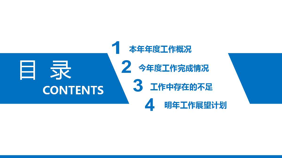 蓝色简洁工作总结动态ppt模板