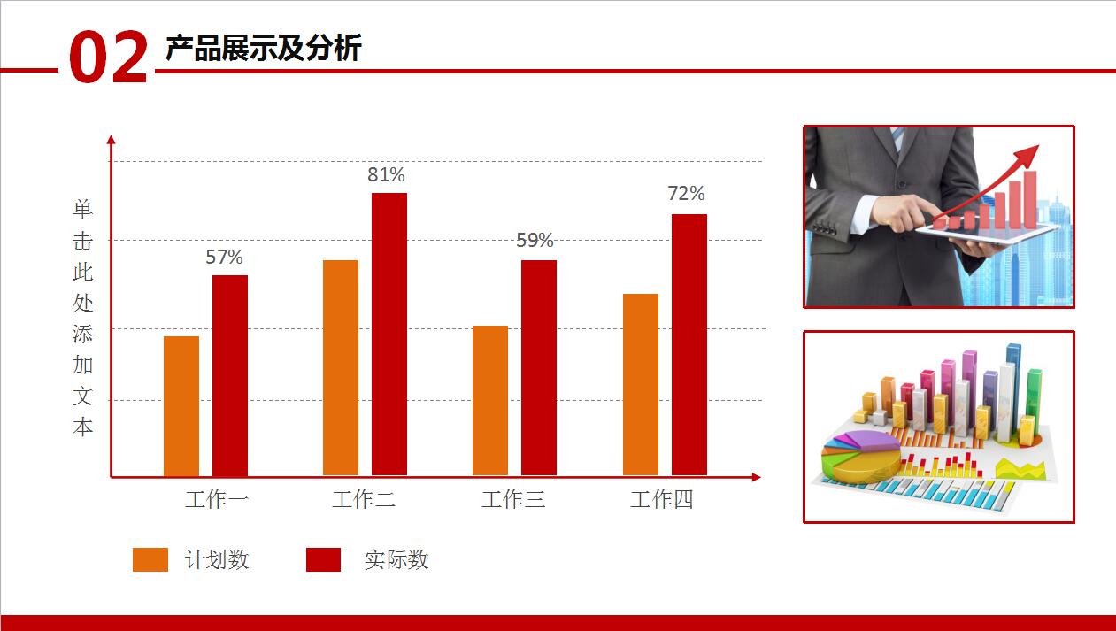 红色精美企业宣传产品推广ppt模板