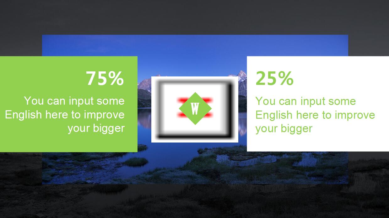 黑色简约创意设计PPT模板